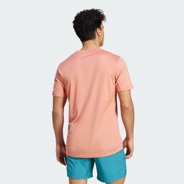Camiseta Adidas Run It Coral - Imagen 2