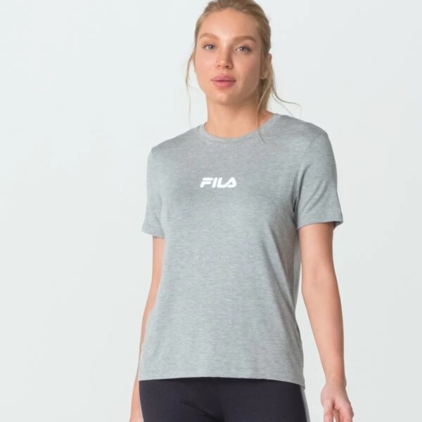 Camiseta Fila Letter Fit Gris