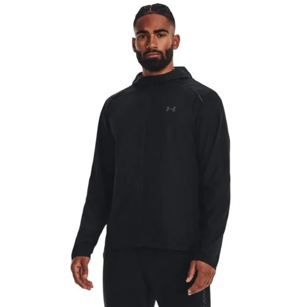 Cortaviento Under Armour Storm Run Hooded Negro