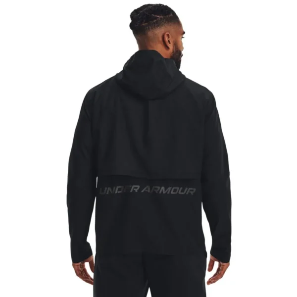 Cortaviento Under Armour Storm Run Hooded Negro - Imagen 2