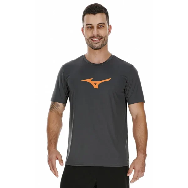 Camiseta Mizuno Spark Big Logo Gris