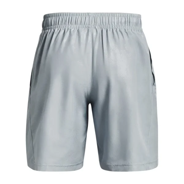 Short Under Armour Woven Emboss Celeste Gris - Imagen 2
