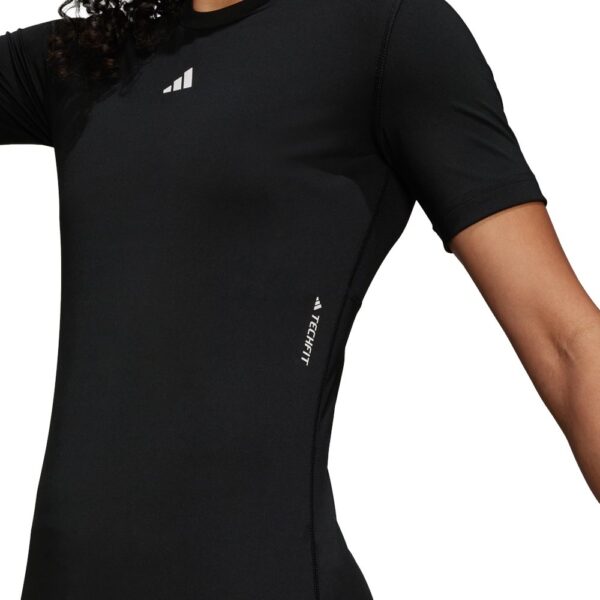 Camiseta Adidas Techfit Tee Negro - Imagen 2