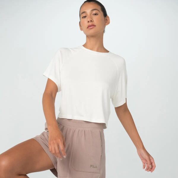 Camiseta Fila Cropped Mindfull Blanco