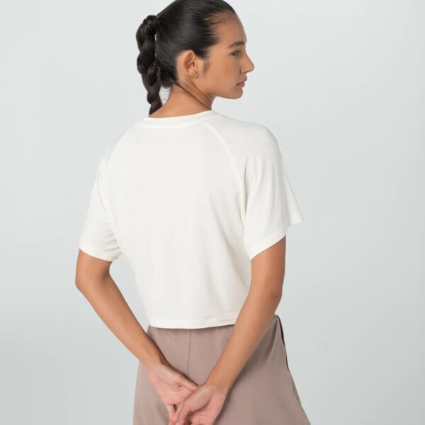 Camiseta Fila Cropped Mindfull Blanco - Imagen 2