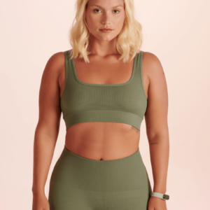 Top Lupo AF Basic Canelado Verde