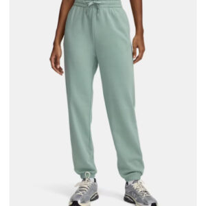 Pantalón Under Armour Rival Terry - Dama Verde Claro Liso L