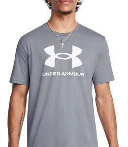 Remera Under Armour Sportstyle Logo - Hombre Gris Claro Lisa S