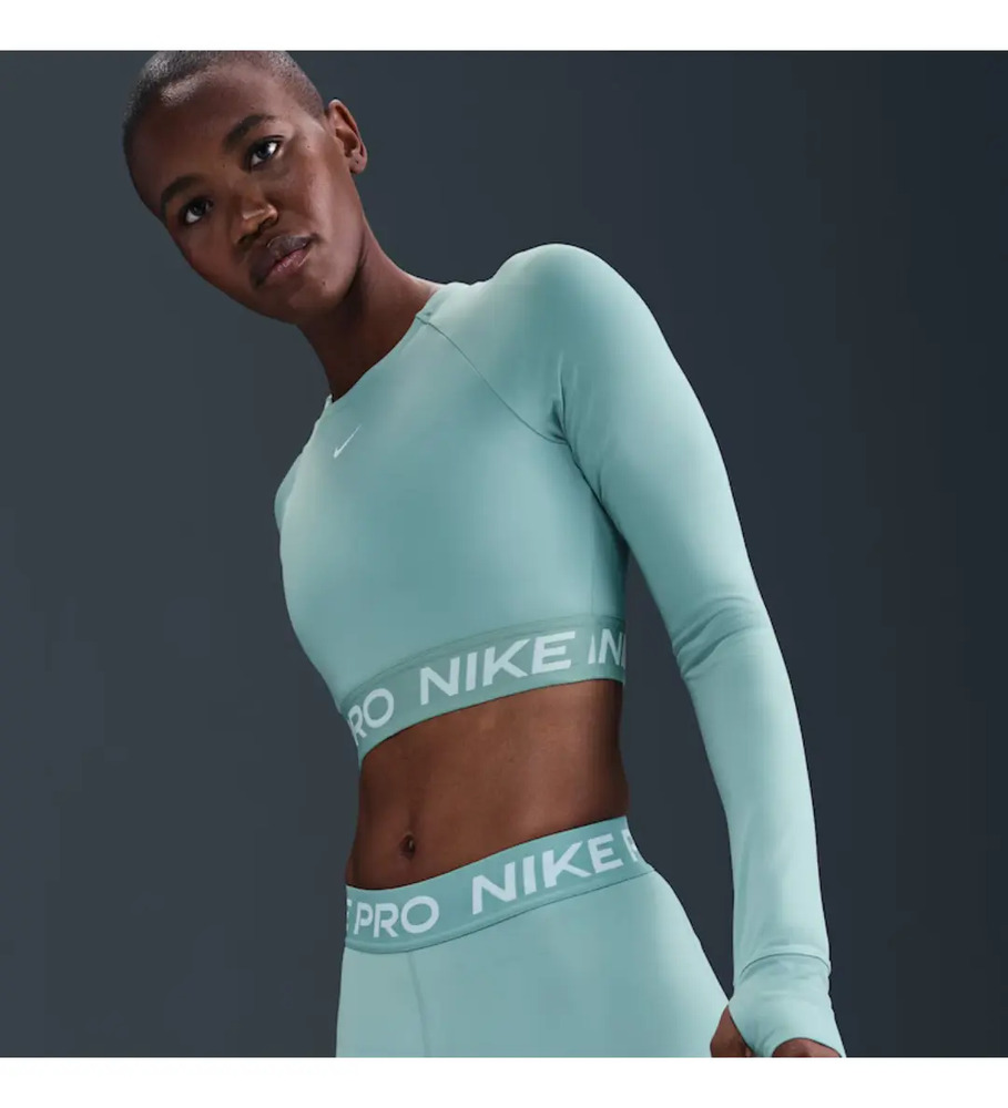 Short Nike Pro 3in - Mujer Verde Claro Lisa M - Imagen 6