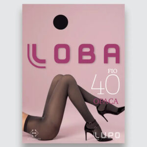 Medias Pantimedias Can Can Loba Lupo Hilo 40 - Mujer Negro Xl