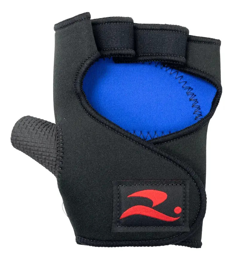 Guantes De Neopreno Realtex Pesas Gym Entrenamiento Negro Lisa Xl - Imagen 3