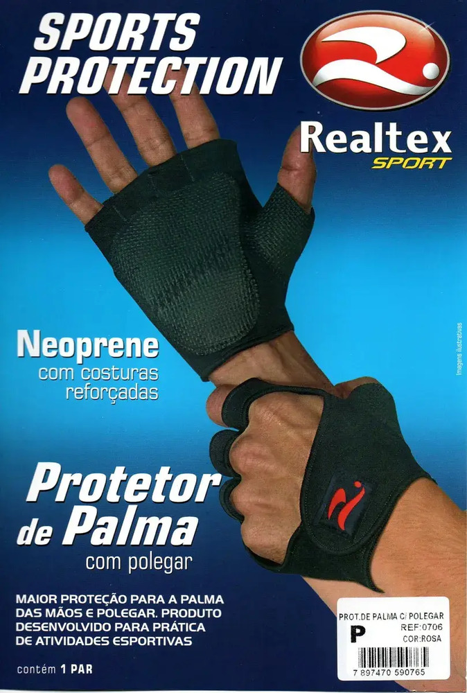 Guantes De Neopreno Realtex Pesas Gym Entrenamiento Negro Lisa Xl - Imagen 4