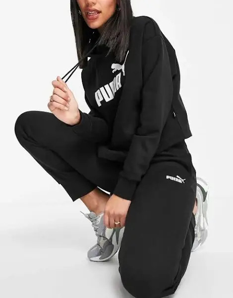 Pantalón Puma Essentials - Mujer Negro Liso Xl - Imagen 3