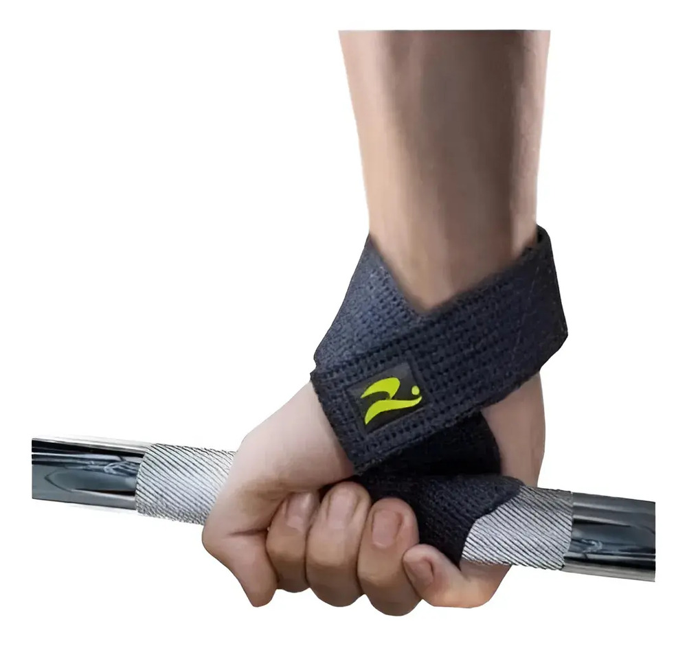 Strap Correa De Levantamiento Realtex Negro - Imagen 4
