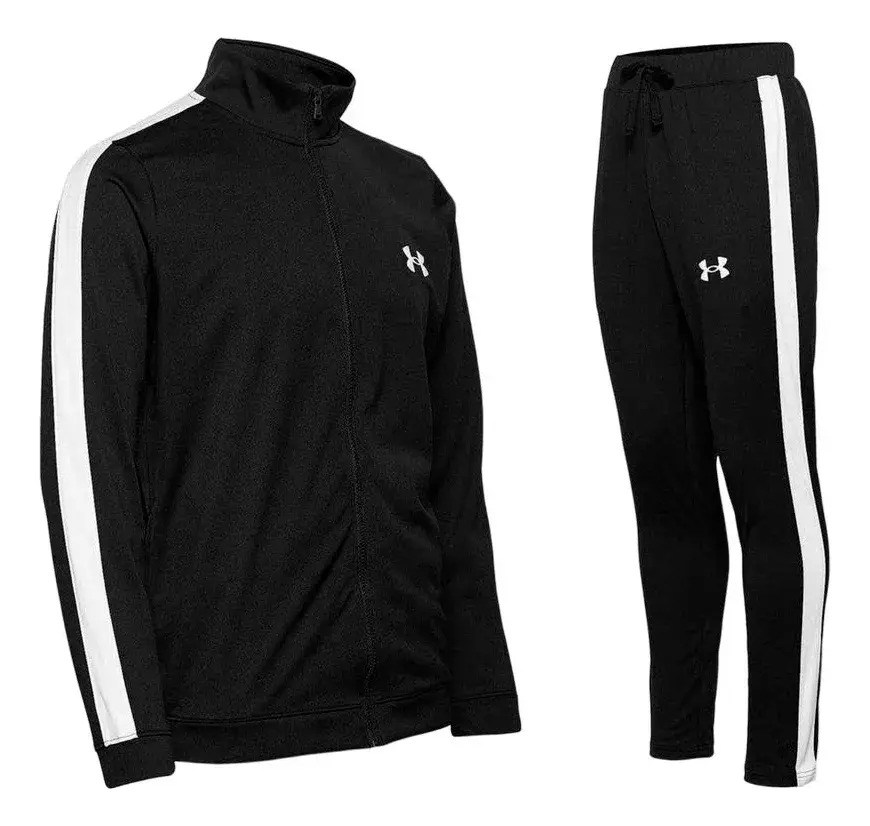 Conjunto Under Armour Knit Track Suit - Hombre Negro Lisa S - Imagen 6