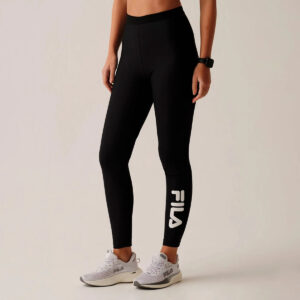 Calza Fila Train Elastic - Mujer Negro Lisa S