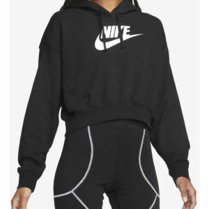 Buzo Nike Cropped Sportswear Club - Mujer M Negro Lisa