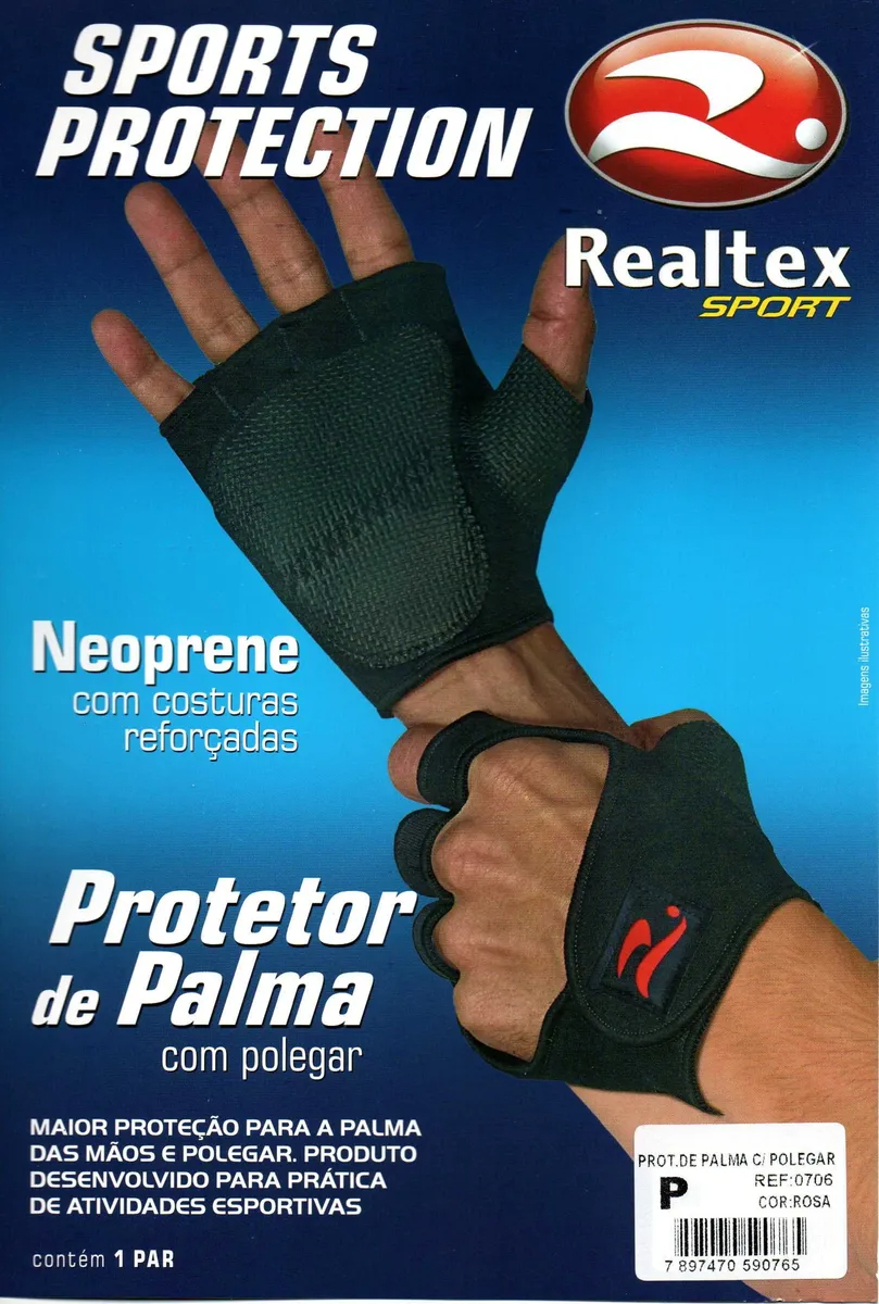 Guantes De Neopreno Realtex Pesas Gym Entrenamiento - Imagen 3
