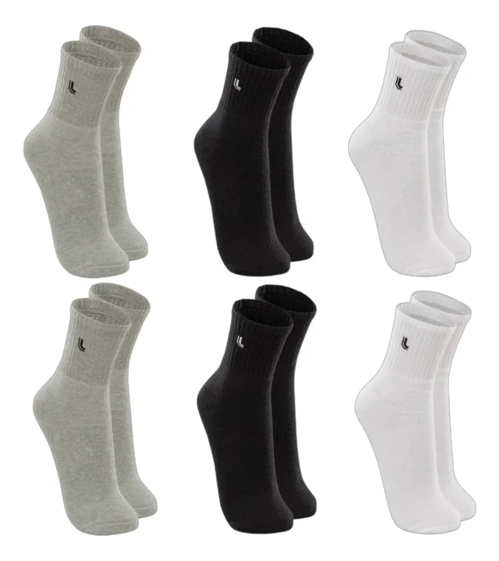 Medias Lupo X6 Deportivas Caño Medio - Unisex