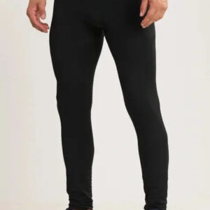 Calza Térmica Súper Caliente Afelpada Sol Sports - Hombre Negro Lisa L