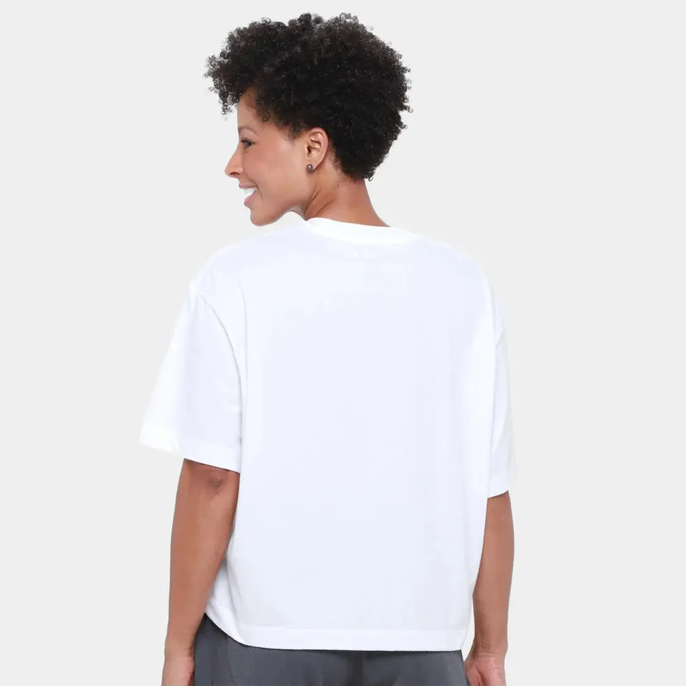 Remera Under Armour Live Novelty Sil - Mujer Blanco Logo S - Imagen 4