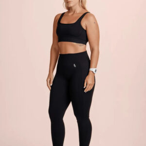 Calza Lupo Max Sin Costuras Fitness Gym Crossfit Running Negro Lisa L