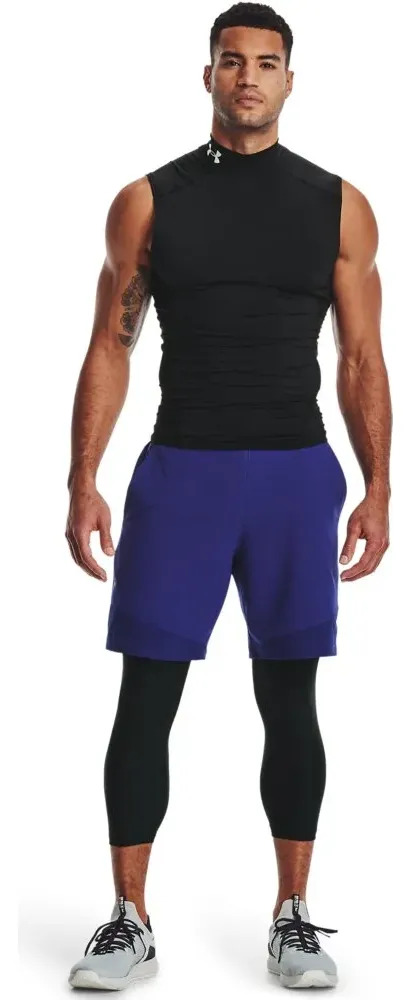 Calza Under Armour Compresión Heatgear 3/4 - Hombre Negro Lisa S - Imagen 6