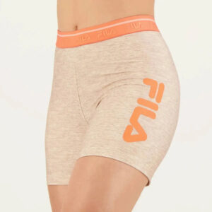 Short Fila Train Elastic - Mujer Beige Naranja Lisa M