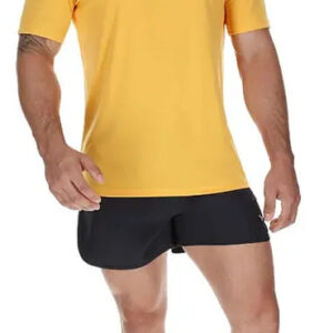 Remera Mizuno Cotton Big Logo - Hombre Mostaza Lisa L