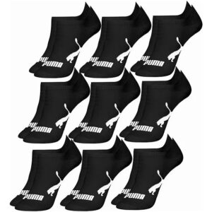 Medias Puma Invisibles Logo X9 - Unisex Negro Logo M