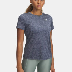 Remera Under Armour Tech Ssc Twist - Mujer Azul Jaspe Jaspeada M