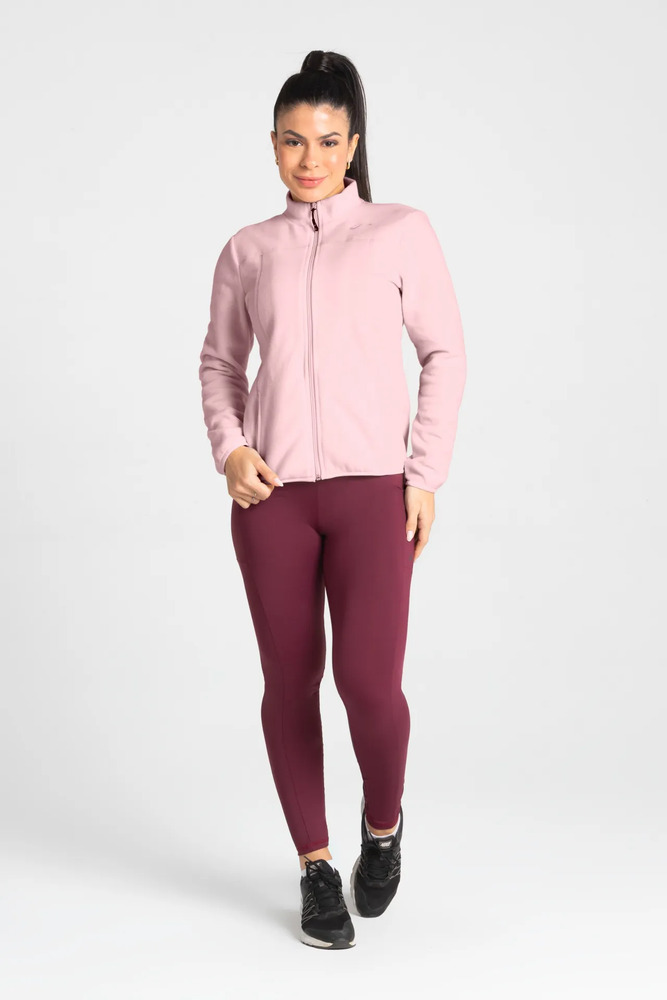 Campera Polar Sol Sports Zenith Fleece Antipeeling - Mujer Rosa L Lisa - Imagen 2
