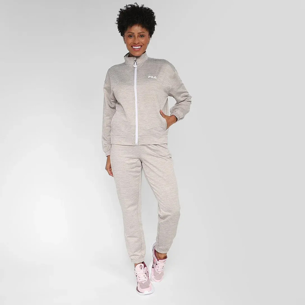 Conjunto Fila Essential Blend - Mujer Beige Jaspeado Jaspeado S