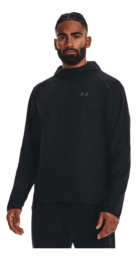 Campera Under Armour Storm Run Hooded Hombre Run Negro Xl Lisa