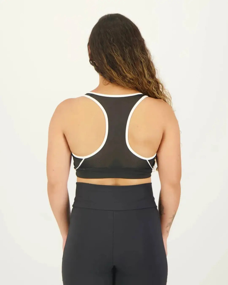 Top Deportivo Fila Keep Sports - Mujer Negro Lisa M - Imagen 3