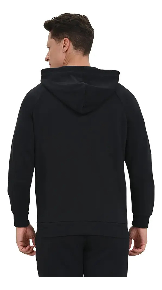 Campera Under Armour Rival Fleece - Hombre Negro S Lisa - Imagen 2