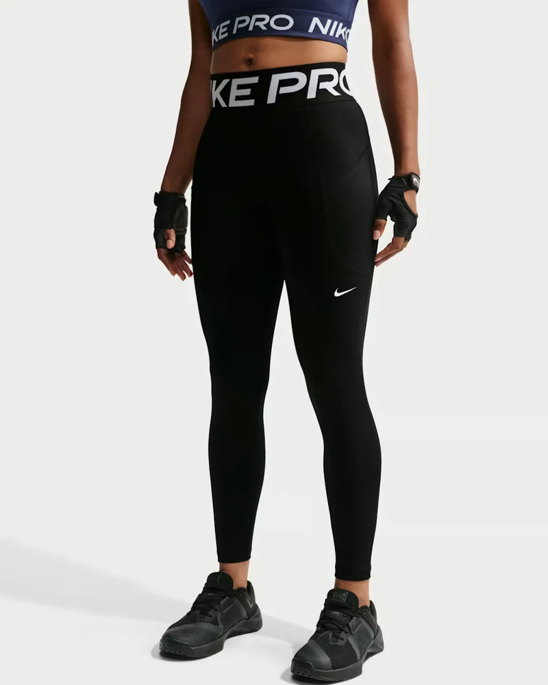 Calza Nike Pro Sculpt 365 - Mujer Negro Lisa S - Imagen 2