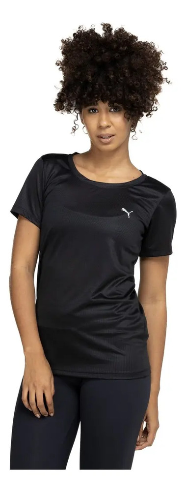 Remera Puma Performance Tee Run - Mujer Negro Lisa M - Imagen 3