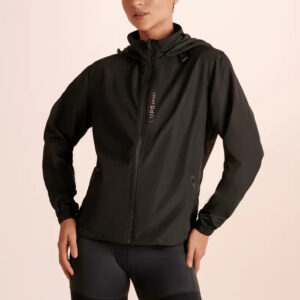 Campera Corta Viento Lupo Runn - Mujer Negro L Lisa