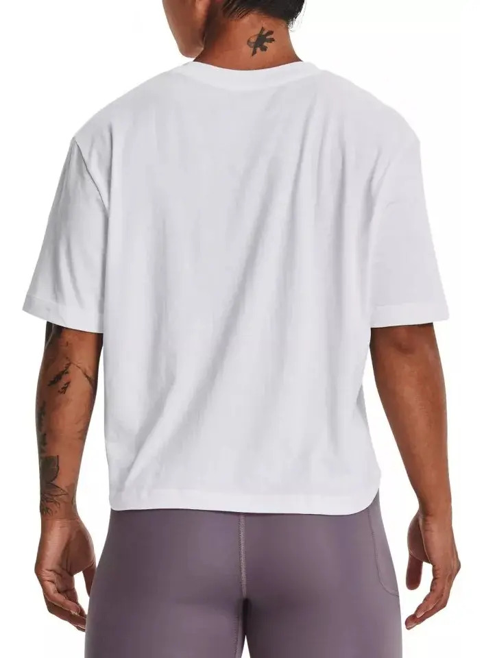 Remera Under Armour Live Novelty Sil - Mujer Blanco Logo S - Imagen 2
