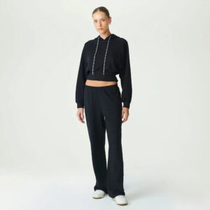 Pantalón Fila Wide Leg Classic Light - Mujer Negro Liso L
