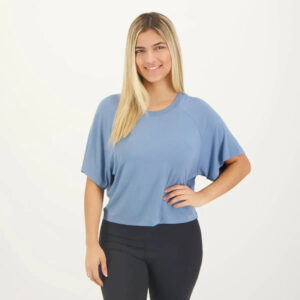 Remera Fila Cropped Mindfull - Mujer Azul Delave Lisa M