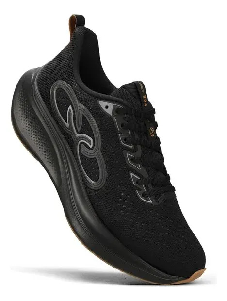 Calzado Championes Olympikus Voa 3 Running - Hombre Negro Lisa 40 Br - Imagen 2
