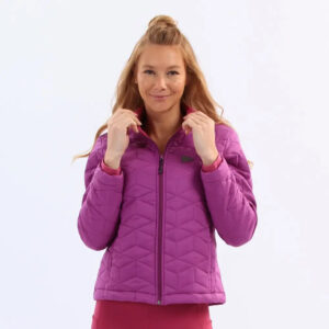 Campera Puffer Sol Sports Relevo - Mujer Fucsia M Geométrico