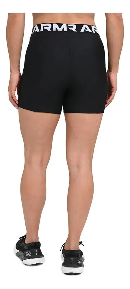 Short Under Armour Heatgear Authentics Mid - Mujer Negro Lisa Xs - Imagen 6