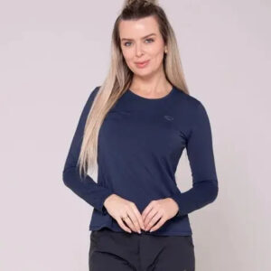 Remera Sol Sports Protección Uv 50+ - Mujer Azul Marino Lisa M