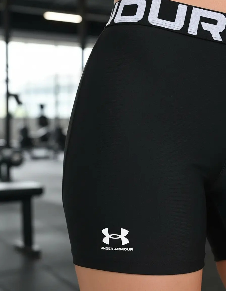 Short Under Armour Heatgear Authentics Mid - Mujer Negro Lisa Xs - Imagen 8