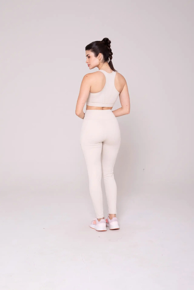 Top Deportivo Sol Sports Matrix Con Cierre - Mujer Beige Lisa M - Imagen 4