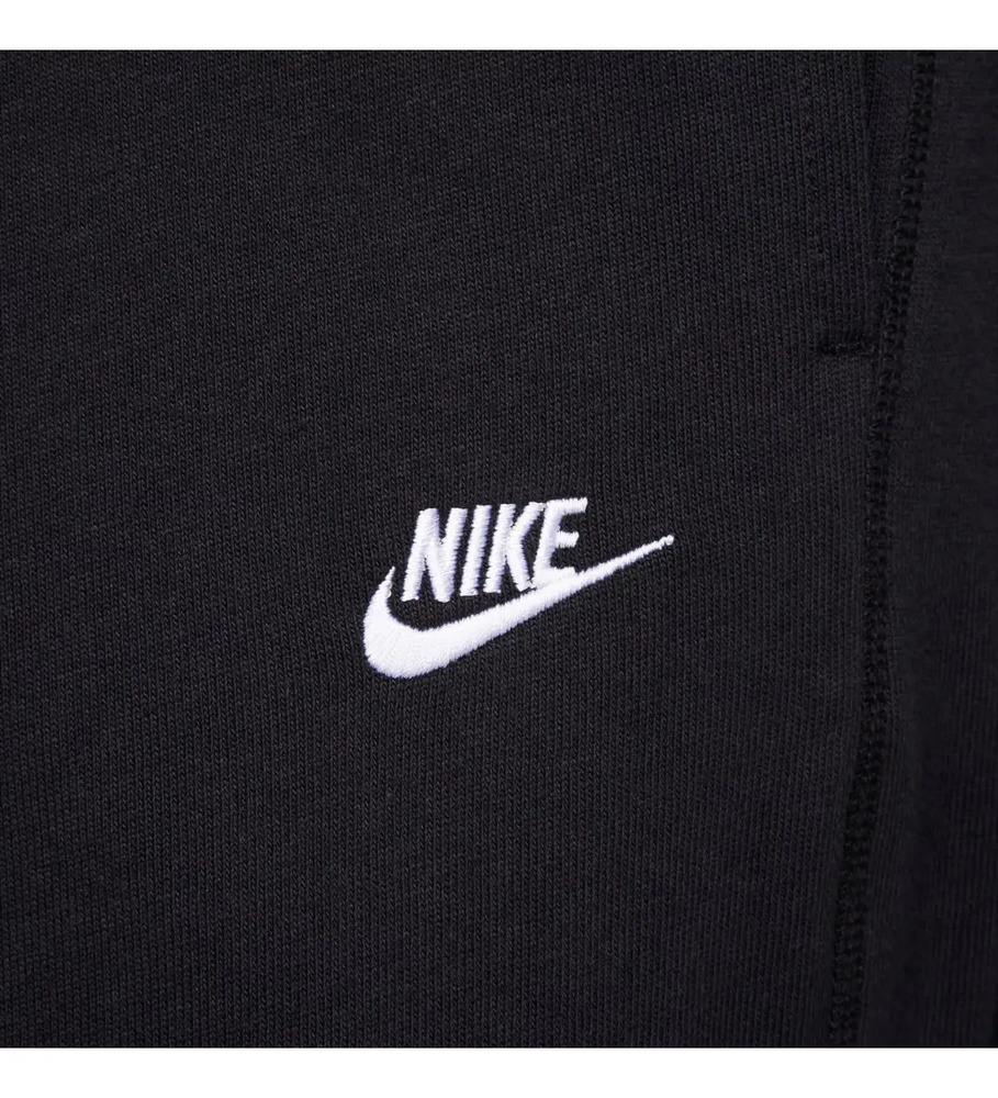Pantalón Nike Club Knit Wide Leg - Hombre Negro Liso S - Imagen 6