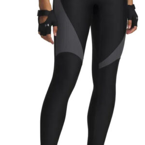 Calza Under Armour Heatgear Rib - Mujer Negro Lisa L